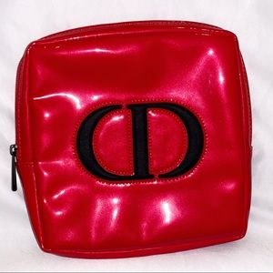 Christian Dior Red Patent Clutch Bag